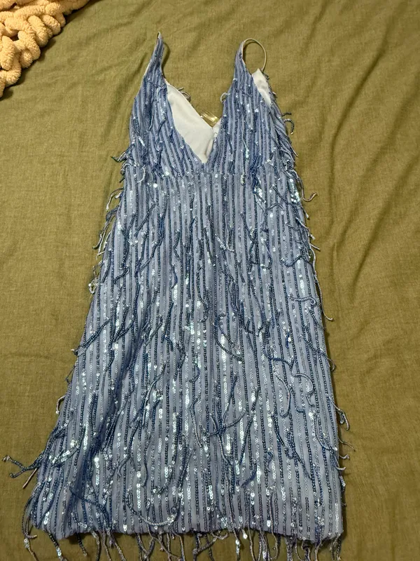 blue mini dress Size 0 - Image 4