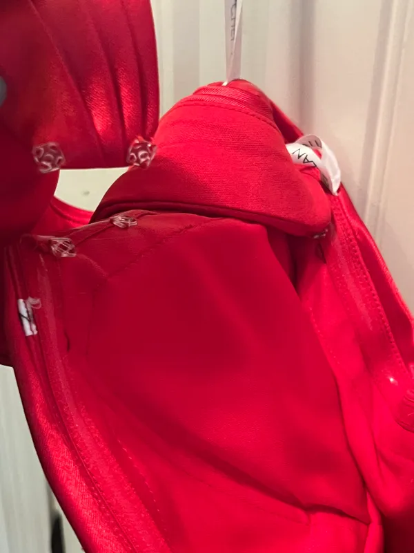Red Rachel Allan 40433 Homecoming Dress Size 12 - Image 2