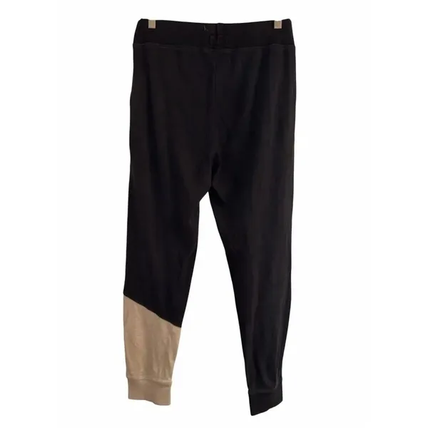 ✨Pact 100% Organic Cotton Airplane Black & Heather Colorblock Sz Large Joggers✨ - Image 3