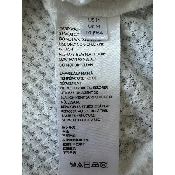 Free People‎ We The Free Westend Thermal Top White Women's Size Medium - Image 12