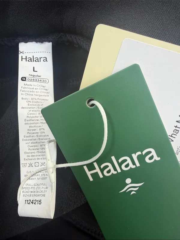 HALARA Black Cargo Joggers with Gold Buttons - Image 7