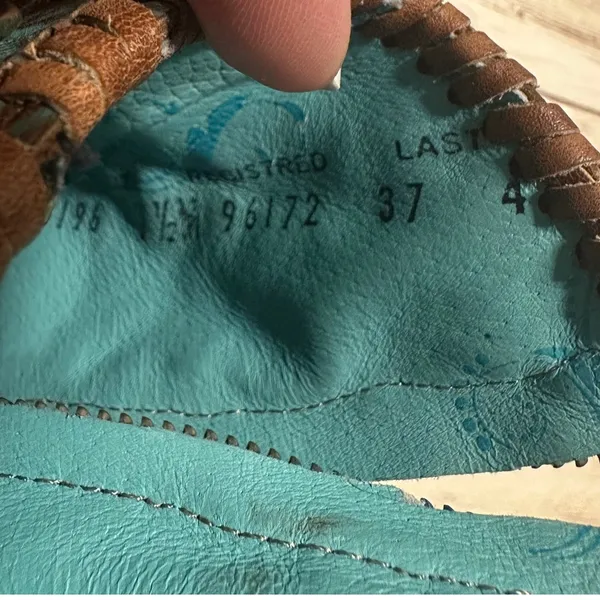 Corral Emma Ankle Boots Western Women's Size 7.5 Brown Turquoise Fringe Leather - Image 9