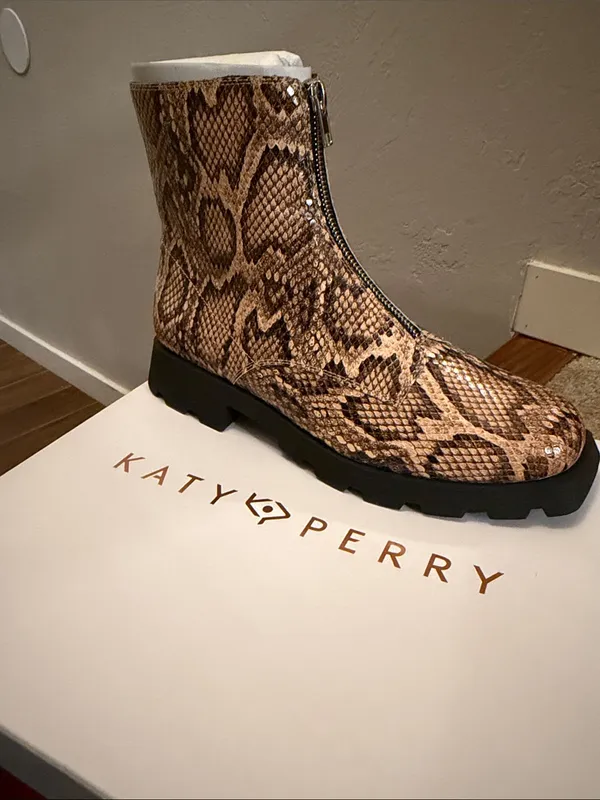 Katy‎ Perry Women's Darling Combat Boots Brown Size 10 - Image 6