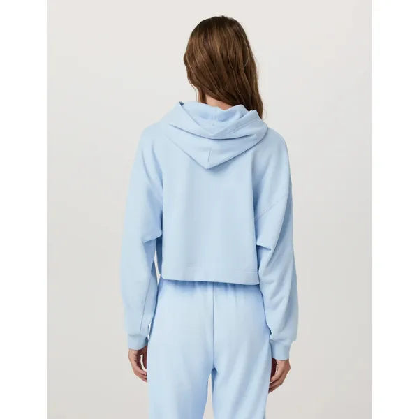 VUORI Sedona Crop Hoodie in Crystal Blue Size Small - Image 3