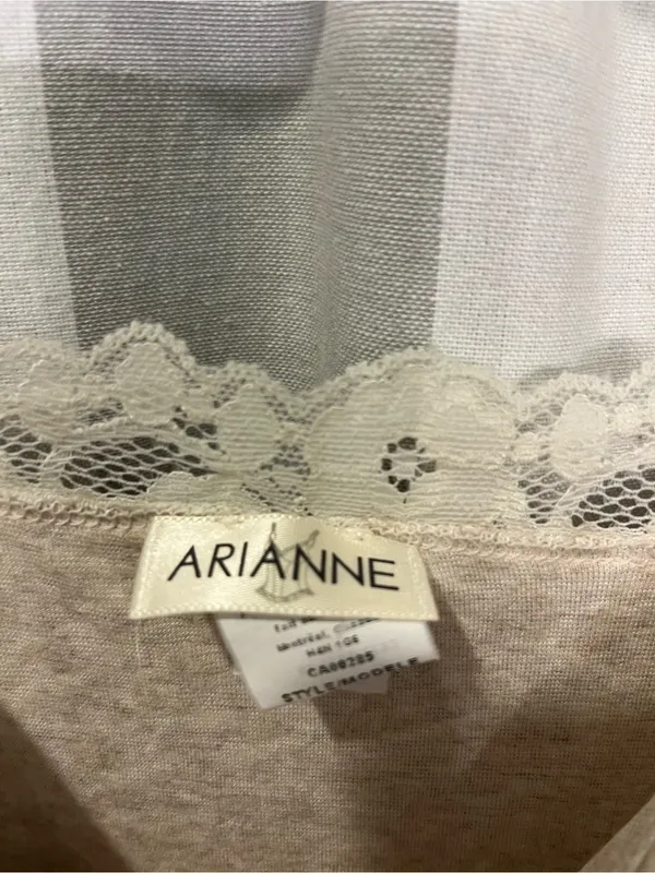 Arianne Lace-Trim Floral Camisole - Cream & White - Image 2