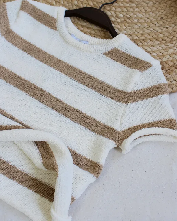 Striped lounge tee Multiple Size L - Image 2