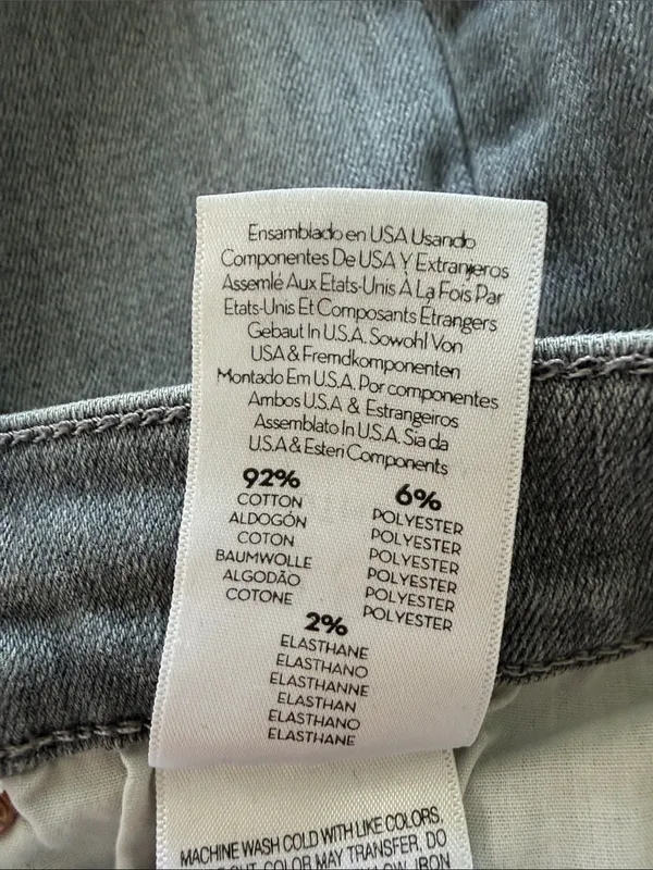 MOTHER The Tomcat Ankle Jeans All Nighter Gray High Rise Straight Size 28 - Image 10