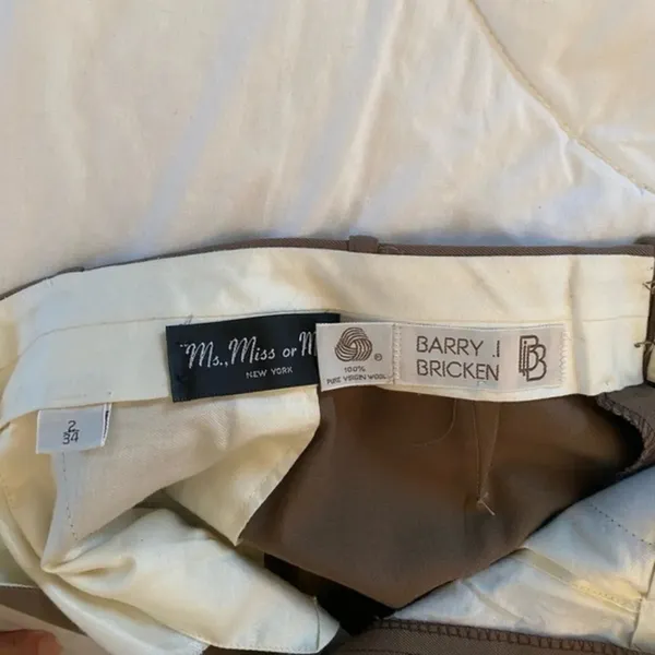 Barry‎ Bricken Wool Pants​ Brown Size 2 - Image 7