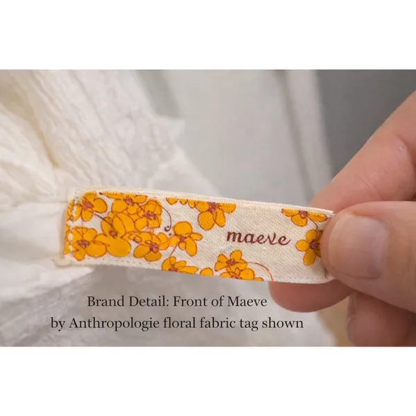 Maeve by Anthropologie‎ White Gauze Dress – Size Small - Image 8