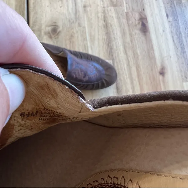 Söfft Brown Leather Suede Embroidered Mules Clogs Slip-On Shoes Size 6.5 - Image 5