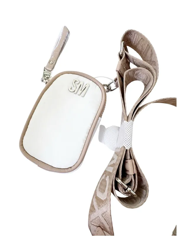 NWT Steve Madden Move Utility Crossbody Bag Cream and Tan With FLAWS - Image 10