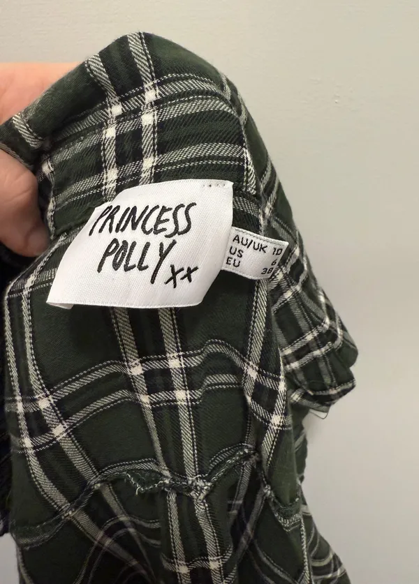Princess Polly Plaid Shirt - Image 3