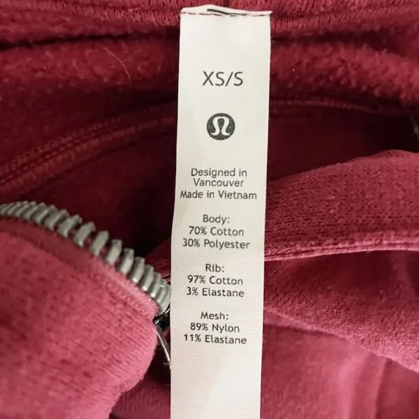 Lululemon Women's Scuba Oversized Half Zip Copped Pullover Hoodie Sweater XS/S - Image 3