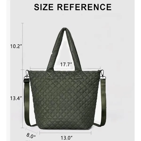 Hsitandy‎ Beige Waterproof quilted tote bag NEW - Image 9