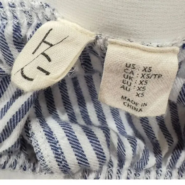 Happily Grey Striped Pajama Pants Women’s XS - Image 2