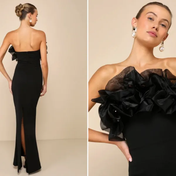 LULUS Prom Chic Wedding Holiday Sexy Elegant Vixen Sophisticated Cocktail Maxi - Image 3
