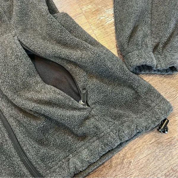 Columbia Charcoal Gray Women’s Fleece Full Zip Up with Pockets Size Small - Image 4
