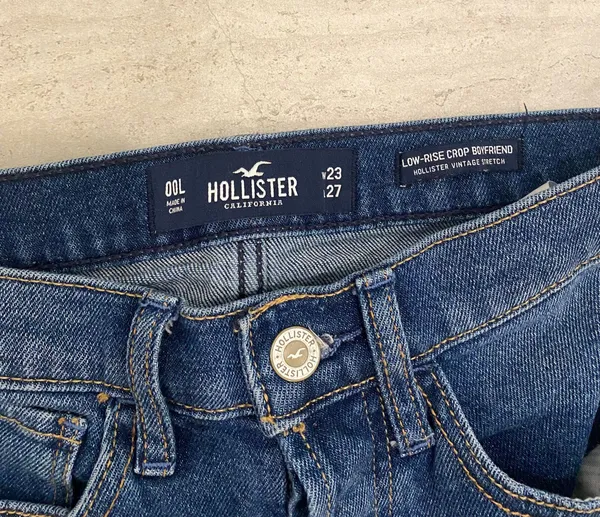 Hollister Low Rise Distressed Boyfriend Jeans - Image 14