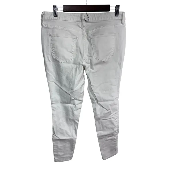 Universal Thread 10/30R White Mid‎ Rise Skinny Jeans Women's Denim Summer Chic - Image 6