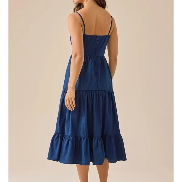 NEW Altar’d State Navy Blue Maxi Dress Size XL Available NWT - Image 5