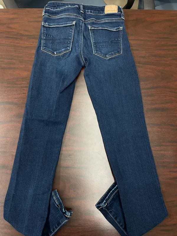 American Eagle Next Level Stretch Dark Wash Jeggings Size 0 Denim Jeans - Image 4