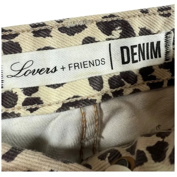 Lovers + Friends Logan Hi-Rise Tapered La Lita‎ Leopard Print Jeans 26 - Image 3