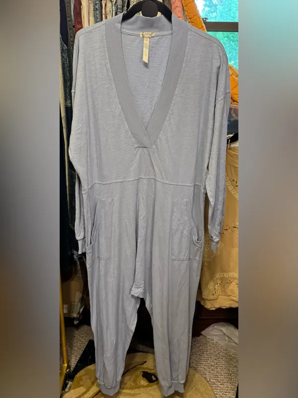 NWOT Free People FP Intimately Just Because Onesie - the rain blue - Small - Image 7