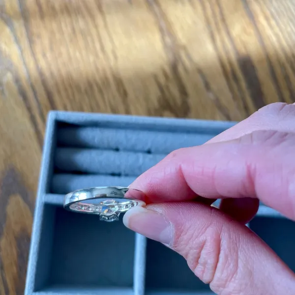 Swarovski silver plated CZ ring - Image 3