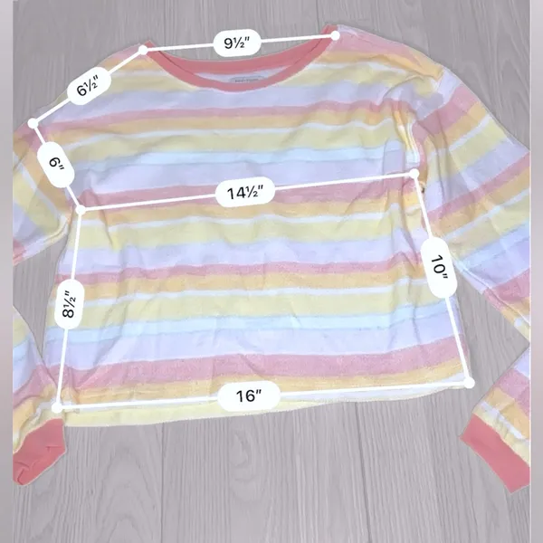 HAUTE HIPPIE Women’s Striped French Terry Long Sleeve Sweatshirt - Image 5