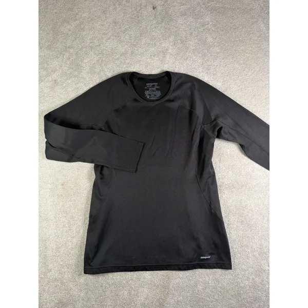 Patagonia Capilene 3 Midweight Long Sleeve Crew Neck Black Medium Base Layer - Image 4