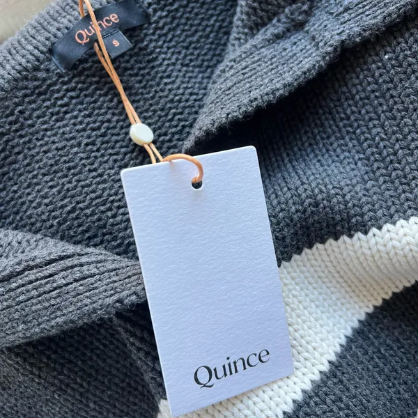 NWT Quince Striped Polo Knit Sweater  - Image 6