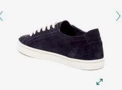 Navy Lowrise Suede Sneakers - Image 2