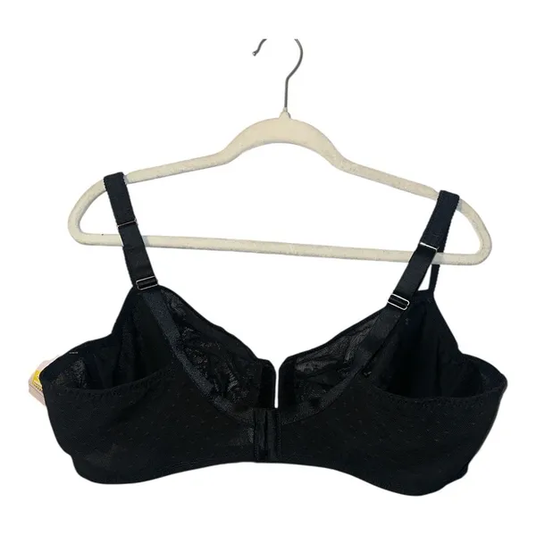 Auden Black Lace‎ Unlined Comfort Wire Balconette Bra, 44D - Image 4