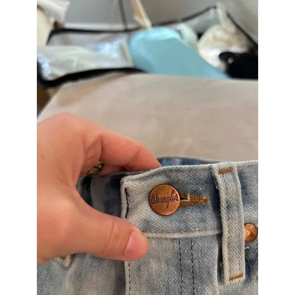 Bleached wrangler denim cutoffs - Image 3