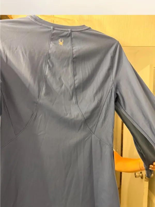 Spyder Long-Sleeve Performance Top in Slate Blue - Image 4