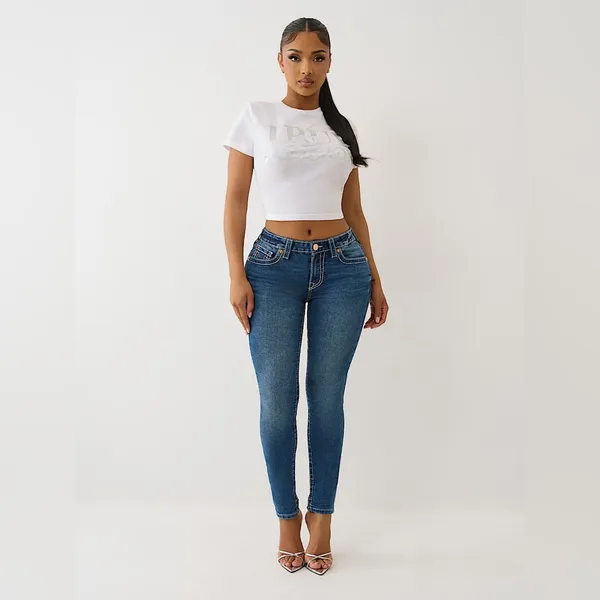 True Religion Curvy Skinny Big T Jennie Jeans Size 27 - Image 2