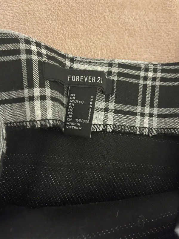 Forever 21 black and white plaid dress - Image 2