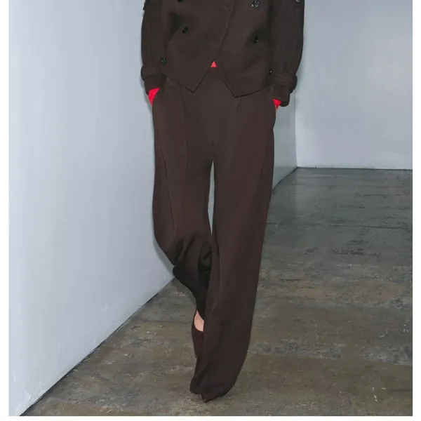 Zara NWT dart pleated brown pants - Image 9