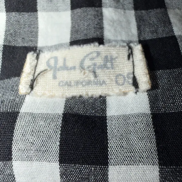 John Galt black and white Gingham babydoll Dress - Image 3