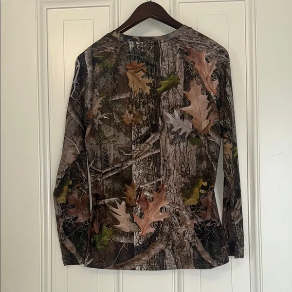 Camo Long Sleeve Tee Brown Size XS - Image 6