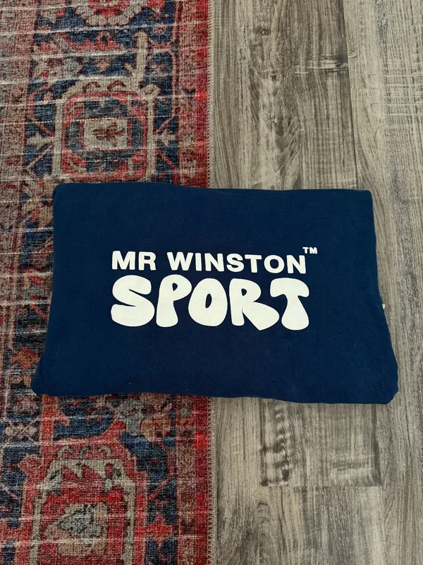 mr.winston navy puff hoodie - Image 2