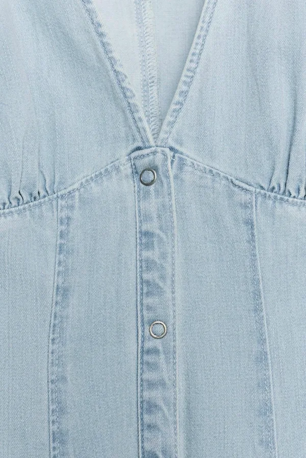BNWT Zara TRF Blue Denim Mini Dress - Image 6
