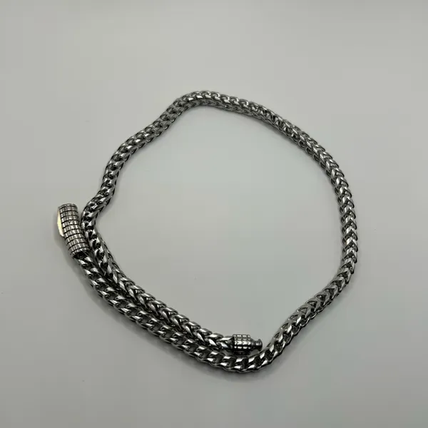 David Yurman Franco Necklace Silver 6.5mm 22” Stainless Steel High Quality Waterproof Chain - Image 2