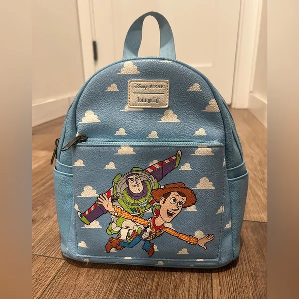 Loungefly x Disney Pixar Toy Story Woody & Buzz Clouds Mini Backpack SOLD OUT - Image 2
