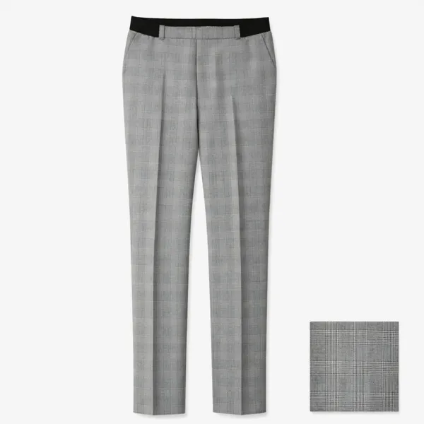 Uniqlo Smart Style Pants in Glen Check Plaid - Image 3