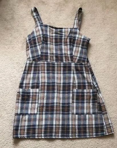 Plaid Pocket Dress - Image 3