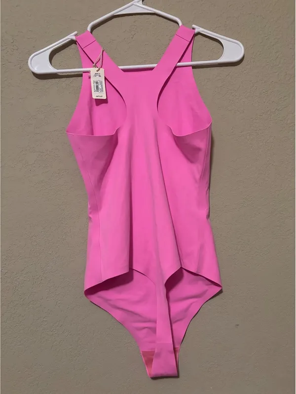 Aerlie SmoothEZ Pink One-Piece Bodysuit Size Small - Image 2
