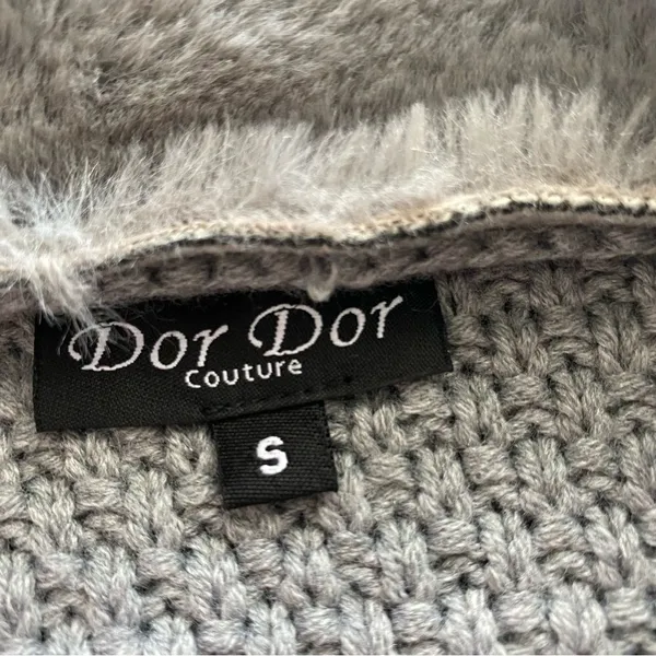 Dor Dor Couture Grey Zip Up‎ Jacket, Size Small - Image 5
