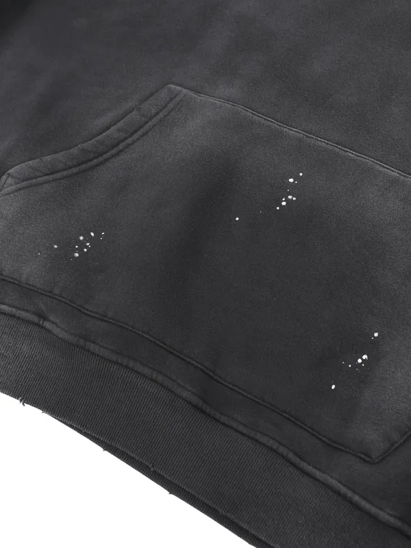 Vintage Washed Frayed Fleece Hoodie - Image 3