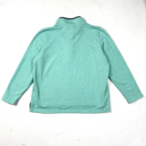 L.L.Bean Women XL Quarter Snap Pullover Coastal Preppy Fleece Teal‎ Blue Green - Image 9